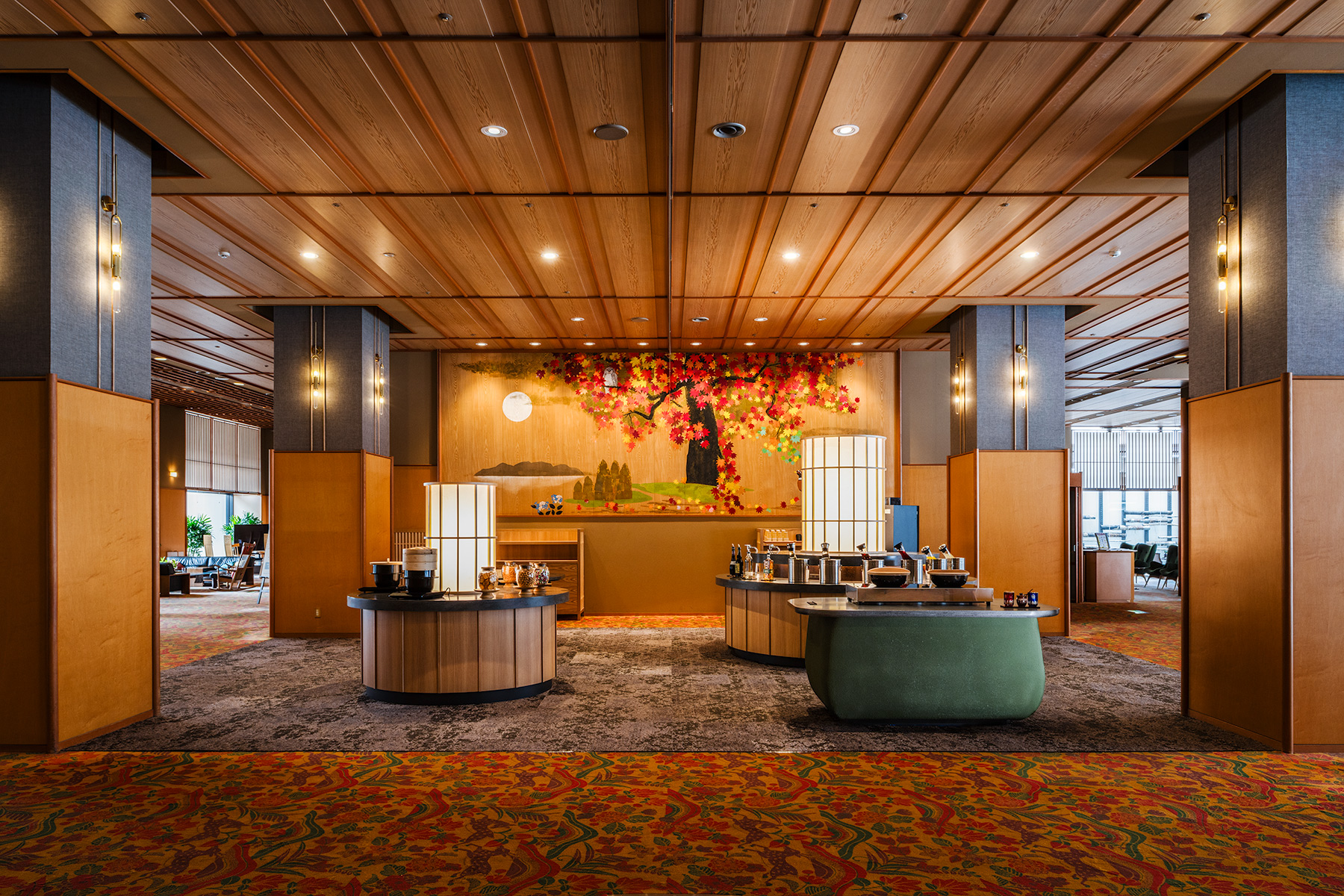 定山渓温泉 花もみじ1階ロビーラウンジ