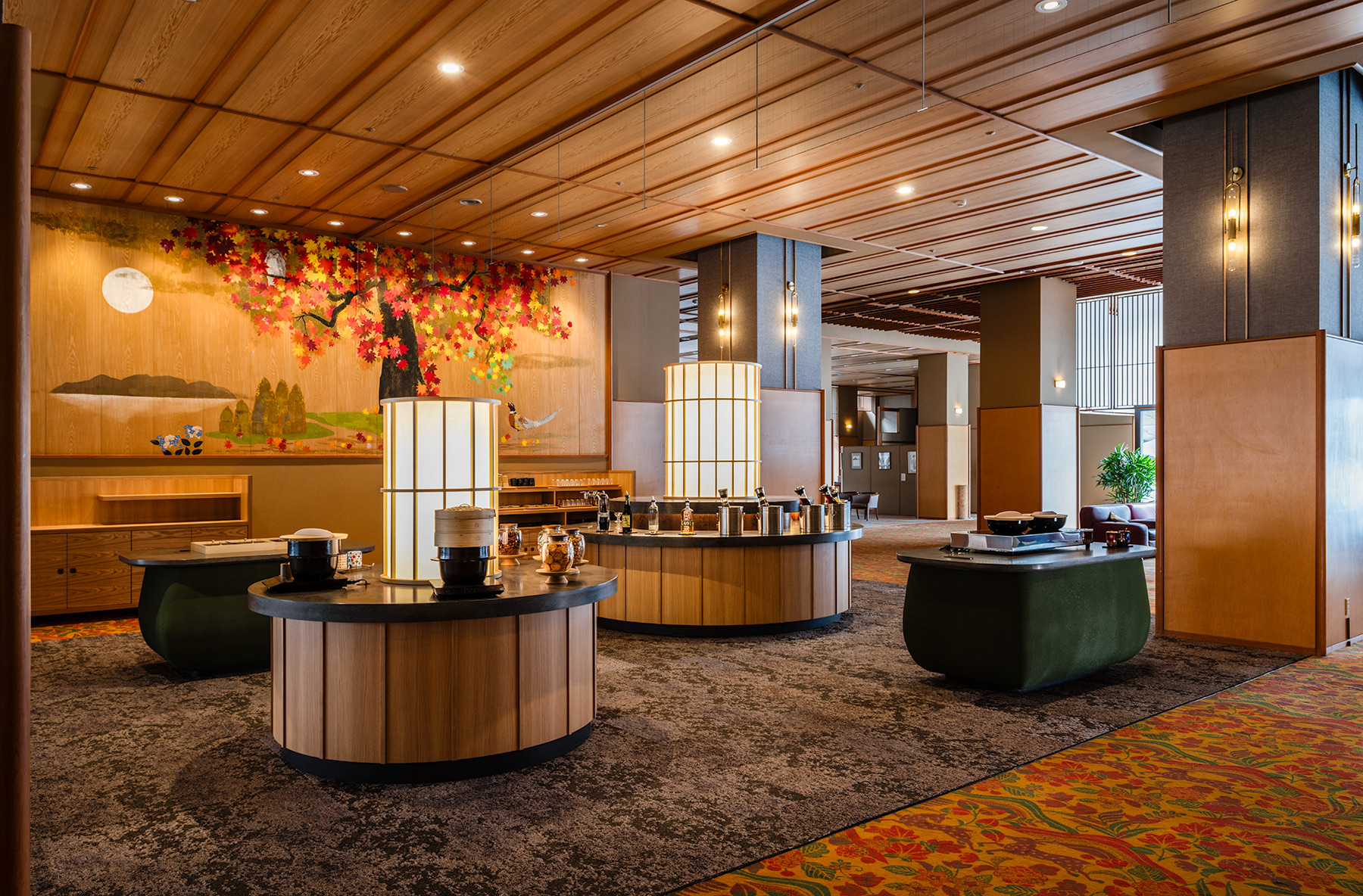 定山渓温泉 花もみじ1階ロビーラウンジ